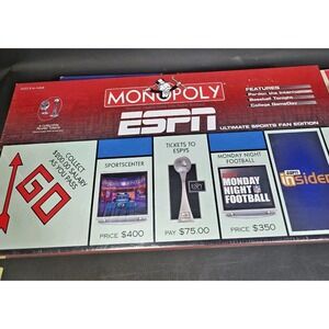 Monopoly ESPN Ultimate Sports Fan Edition Board Game 2006 USAopoly SEALED
